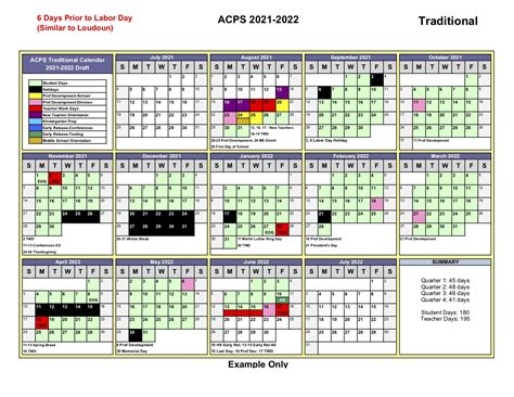 Acps Calendar 2021 22